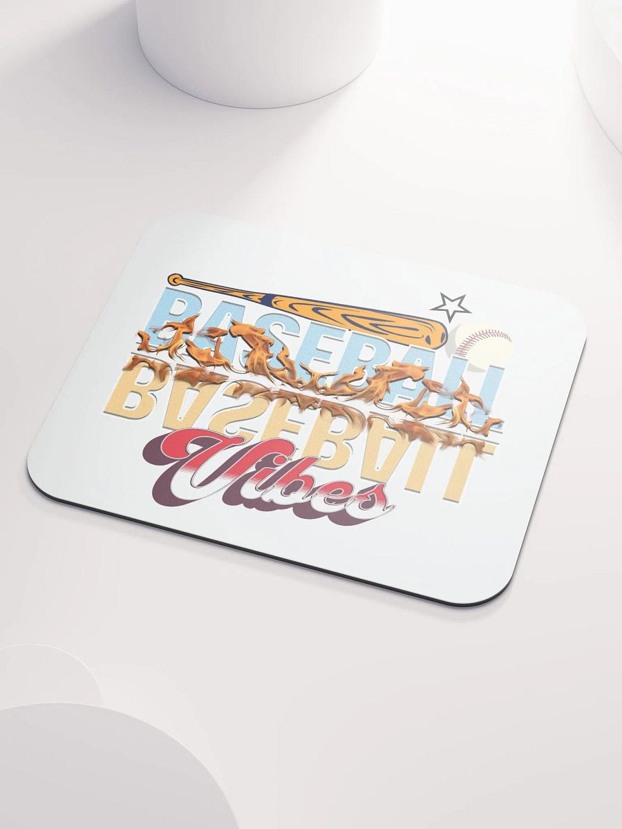 Baseball Flaming Vibes Mouse Pad product image (5)