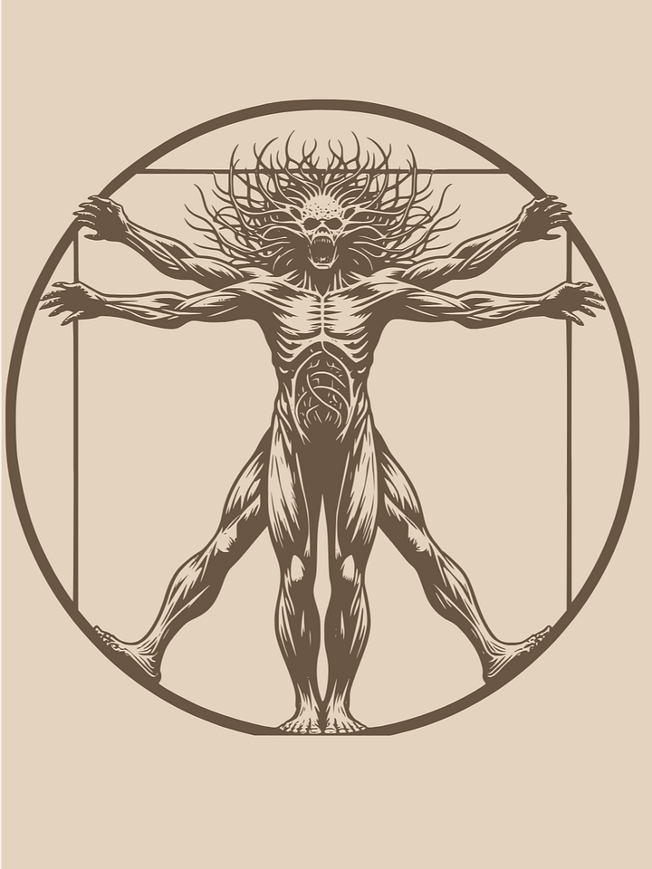 Vitruvian Monster Unisex T-Shirt product image (1)