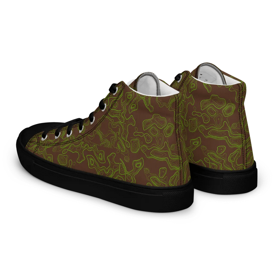 Topographic shoes brown green product image (5)