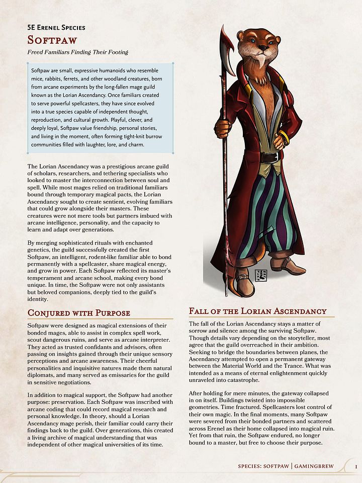 Softpaw | 5E Species product image (2)