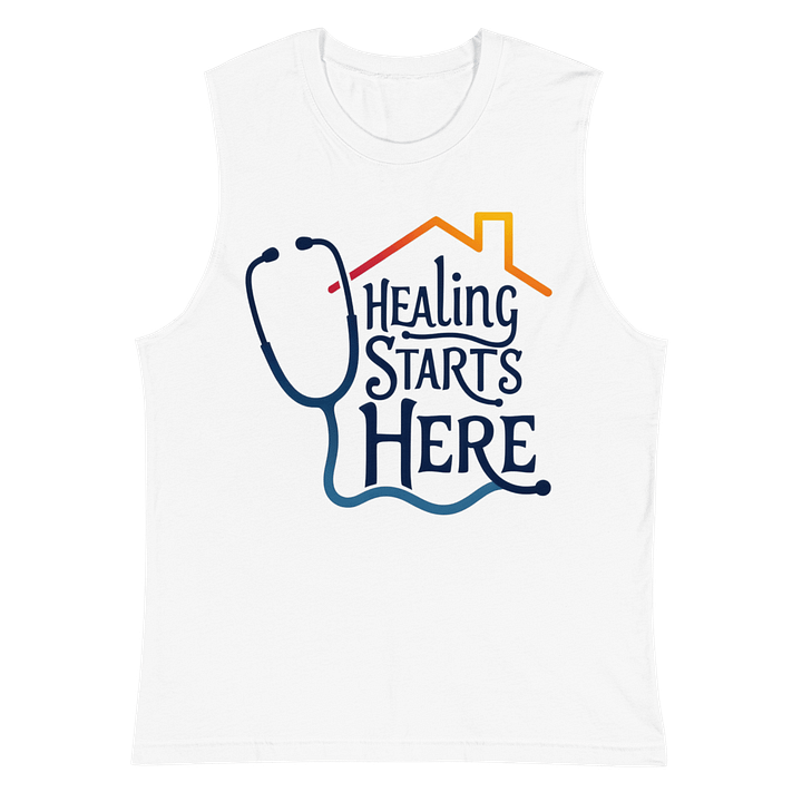 Healing Starts Here Muscle Tank product image (2)