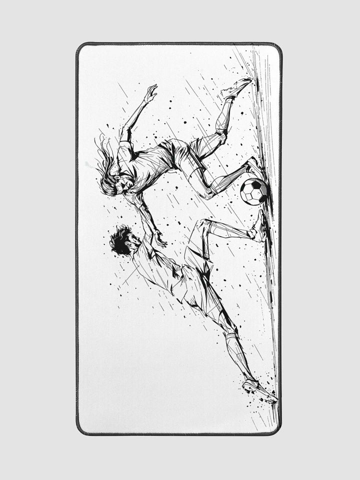 Dynamic Soccer Match Sketch Desk Mat - Bold Sports Art product image (2)