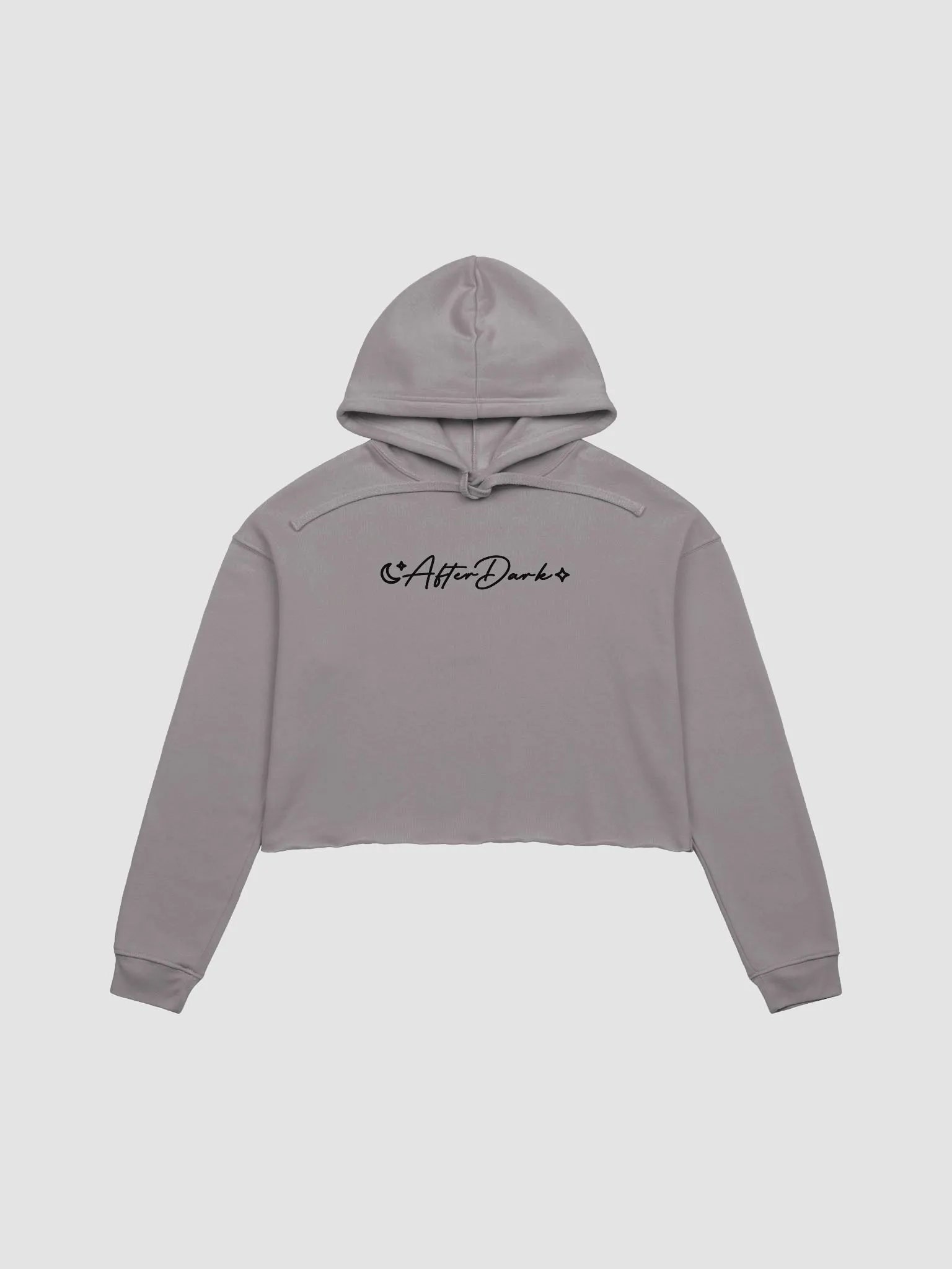 Crop Top AfterDark Hoodie - Grey product image (2)