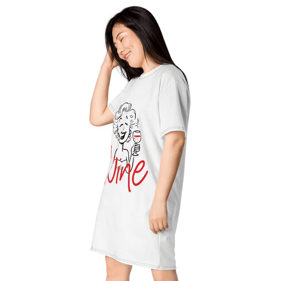 Wine Fusion All-Over T-Shirt Dress product image (3)