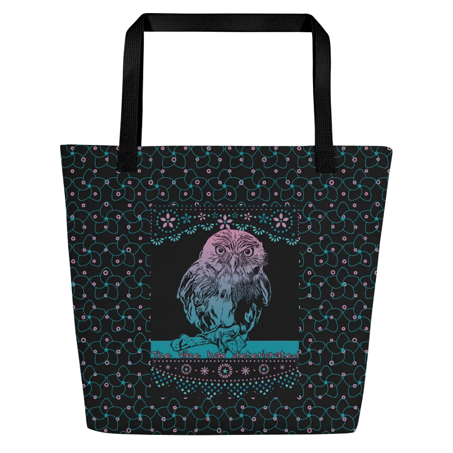 KC, The Vibe (owl), Black Tote product image (1)
