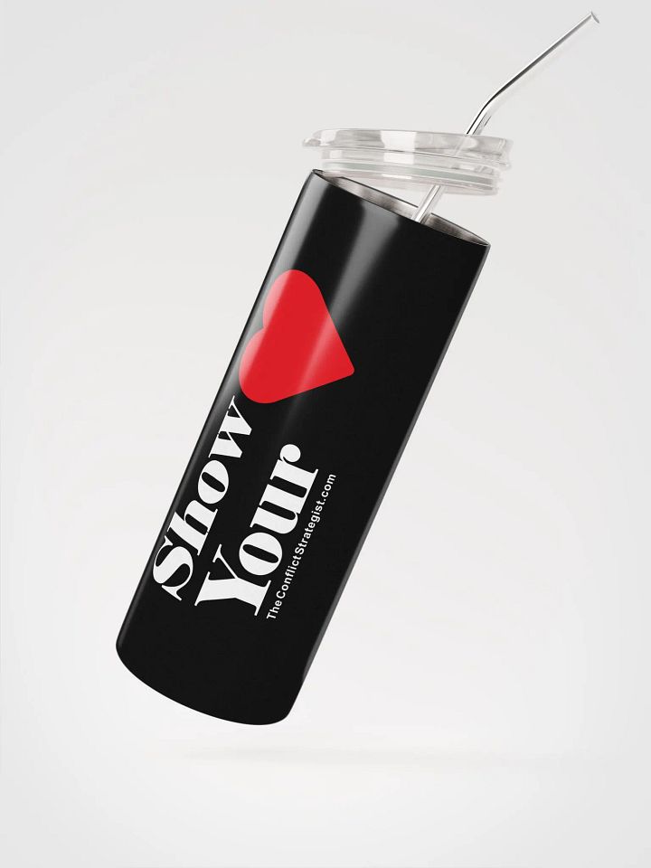 Show Your Heart - Lidded Stainless Tumbler with Straw product image (2)