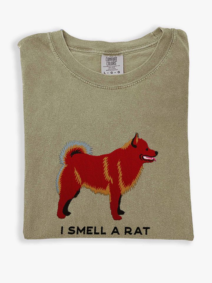 I Smell a Rat T-Shirt(Embroidered) of a Schipperke(Chocolate) product image (1)