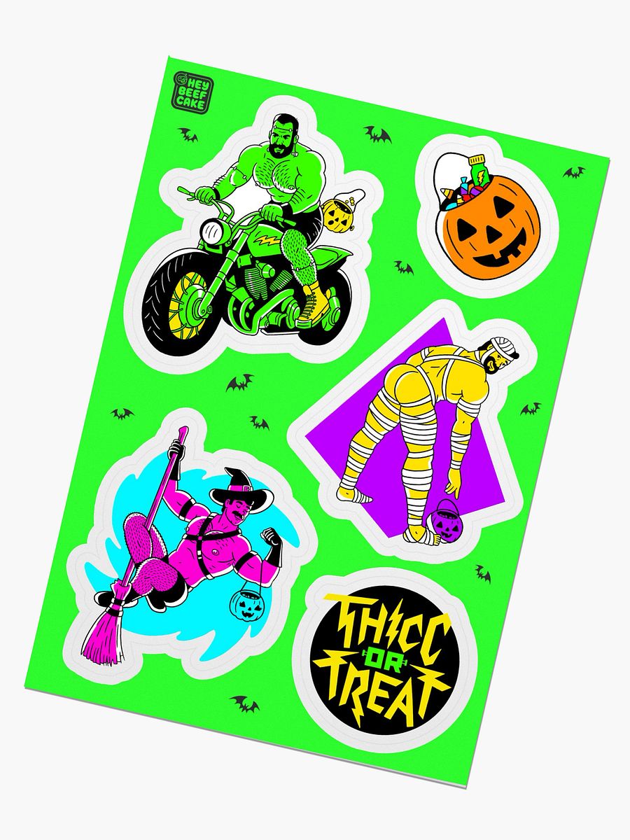 THICC or TREAT 2024 Sticker Sheet 1 product image (2)