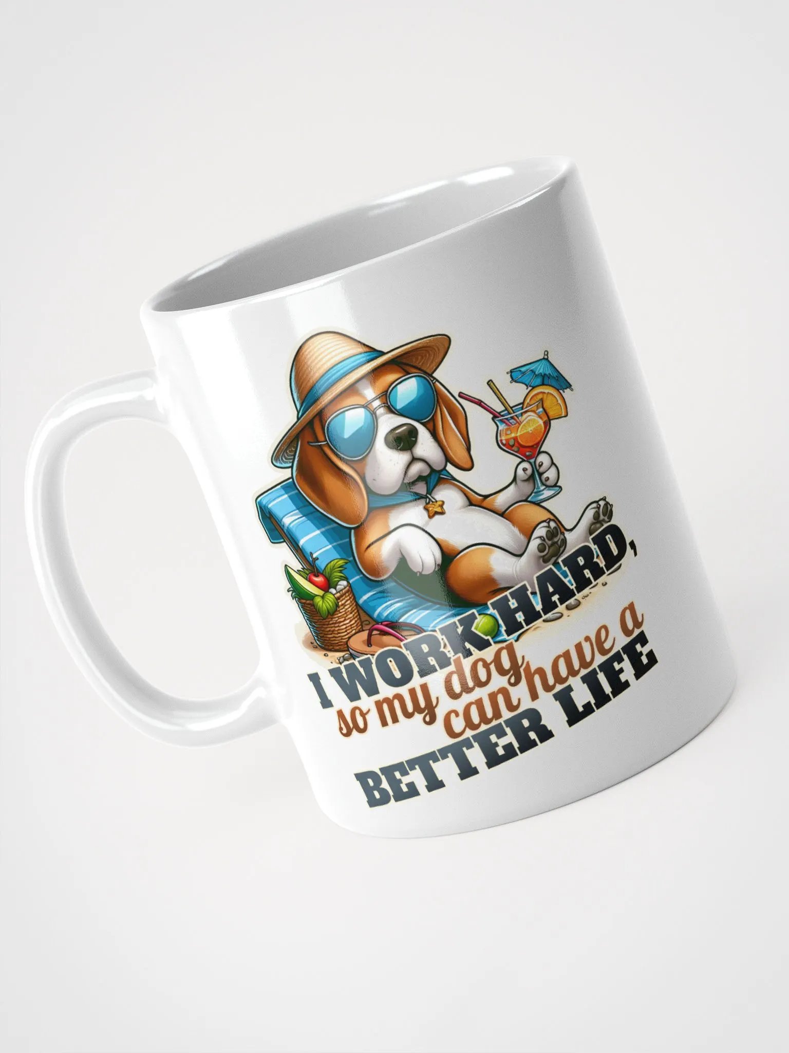 Work Hard - Beagle Beach - Mug product image (9)