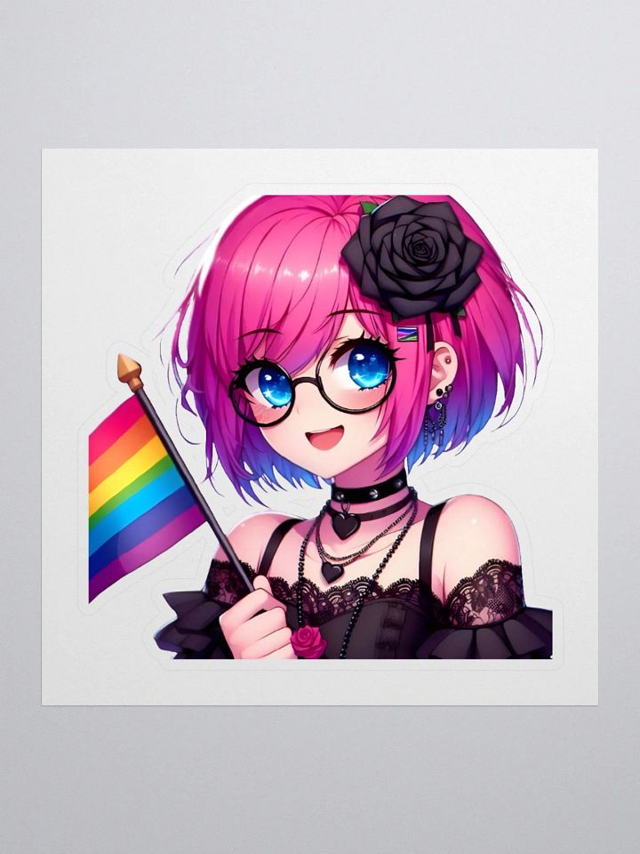 BellaRose Pride Flag Sticker product image (3)