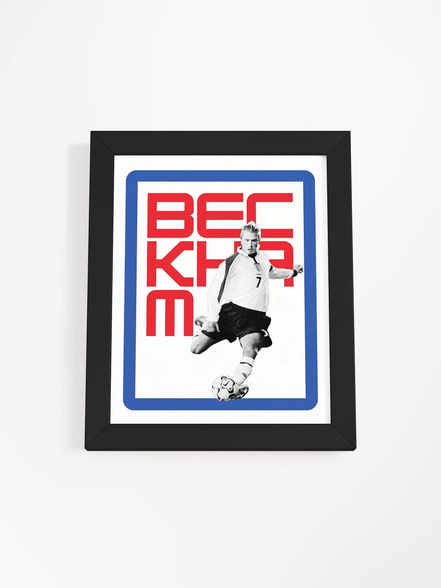 David Beckham BW England Name Art Framed Print product image (3)