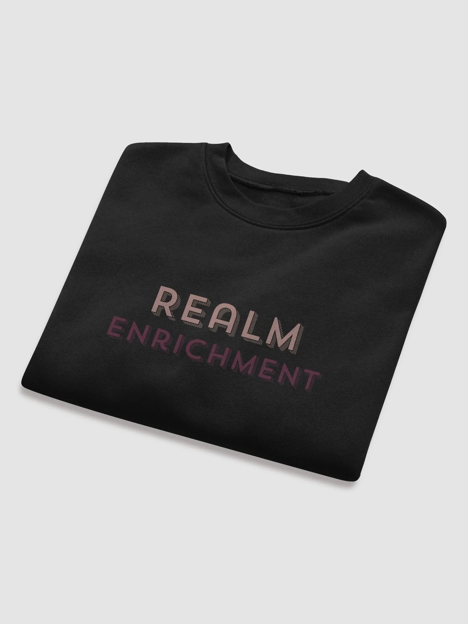 Crop Sweatshirt: Realm Enrichment in Vintage Blush & Regal Plum product image (8)