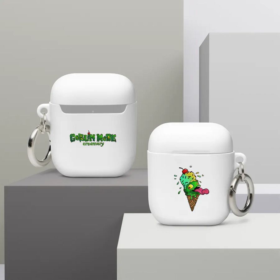 Goblin Mode Creamery Font logo w/ Cone logo - airpods case product image (5)
