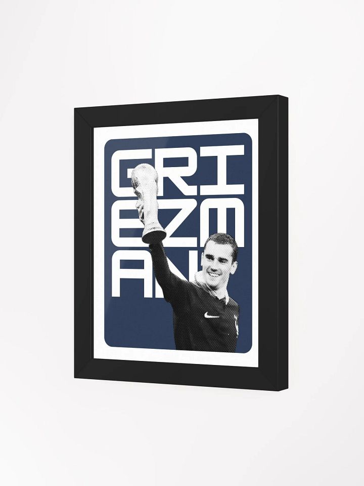 Antoine Griezmann BW France Name Art Framed Print product image (1)