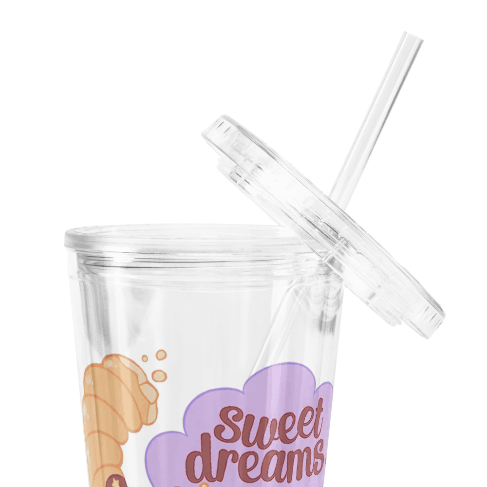 ꒰ ☆ Cinnaminnie's PJs ☆ ꒱ Clear Plastic Tumbler product image (5)