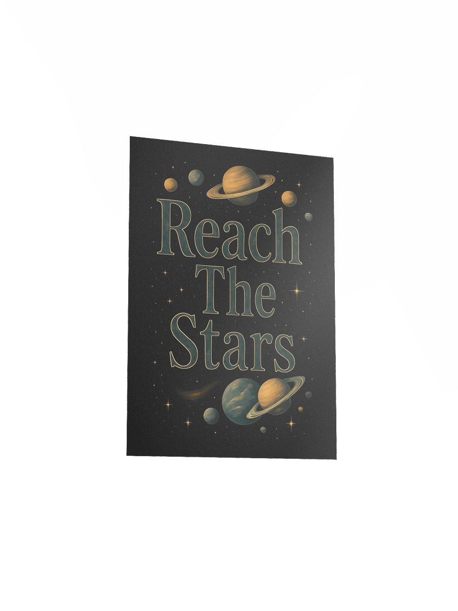 Reach The Stars Cosmic Green Poster product image (5)