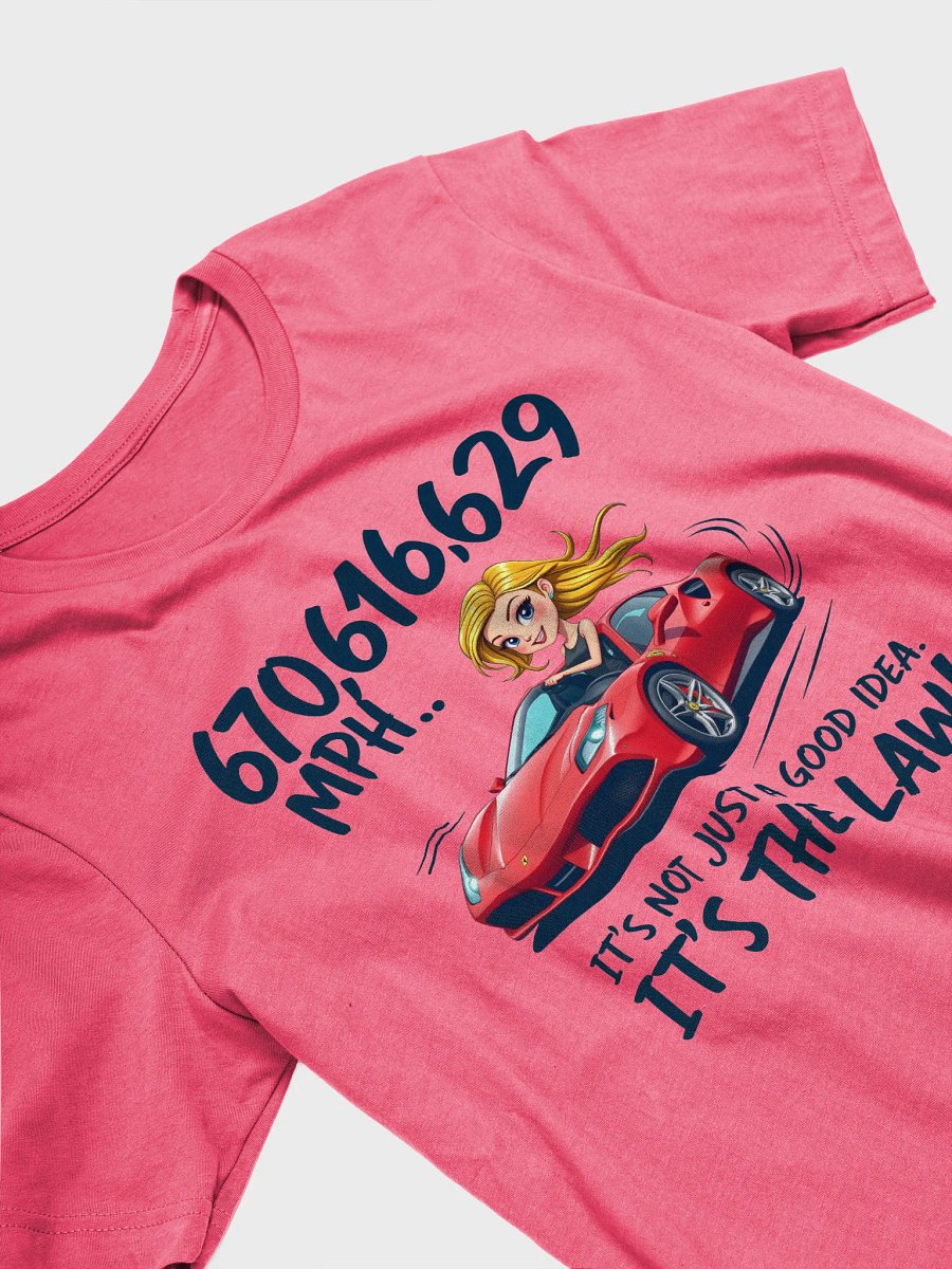 Speeding Blonde Car Graphic Tee product image (27)