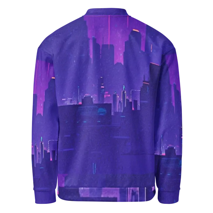 Future Dusk Purple Bomber Jacket –design by Unik Limited Edition (1,977 Worldwide) product image (2)