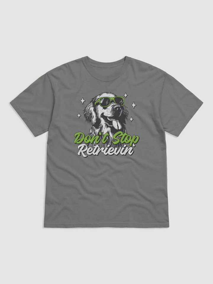 Don't Stop Retrievin' Funny Golden Retriever T-Shirt | Retro Y2K Style Half-Tone Design for Dog Lovers product image (1)