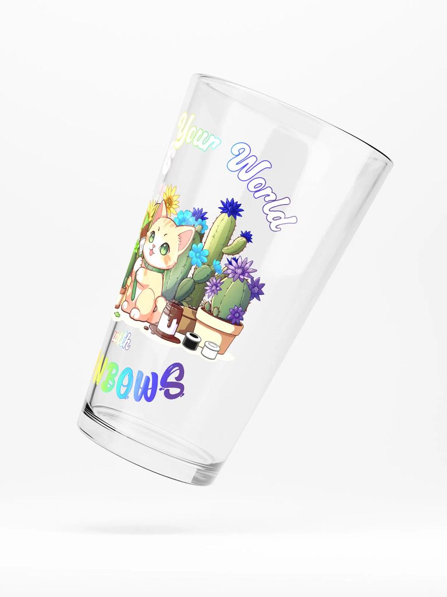 Rainbow Kitten Artist Pint Glass product image (5)