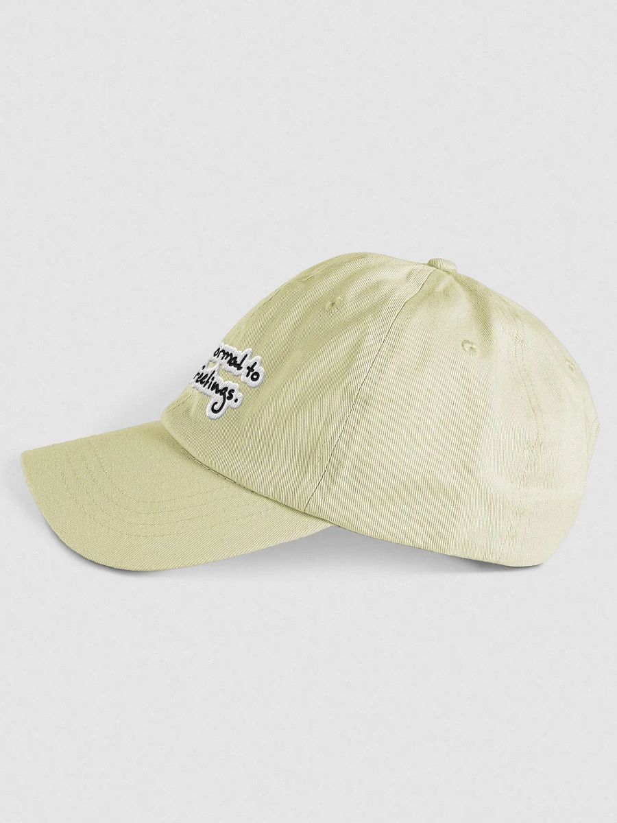 It is normal to have feelings. pastel dad hat (bubble design) product image (3)
