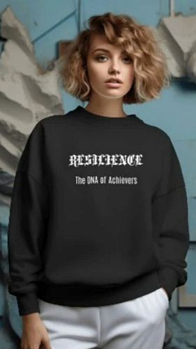 Resilience: The DNA of Achievers Black Regular Fit Sweatshirt
https://bkleoclothing.store
Description 
100% cotton-faced exte...