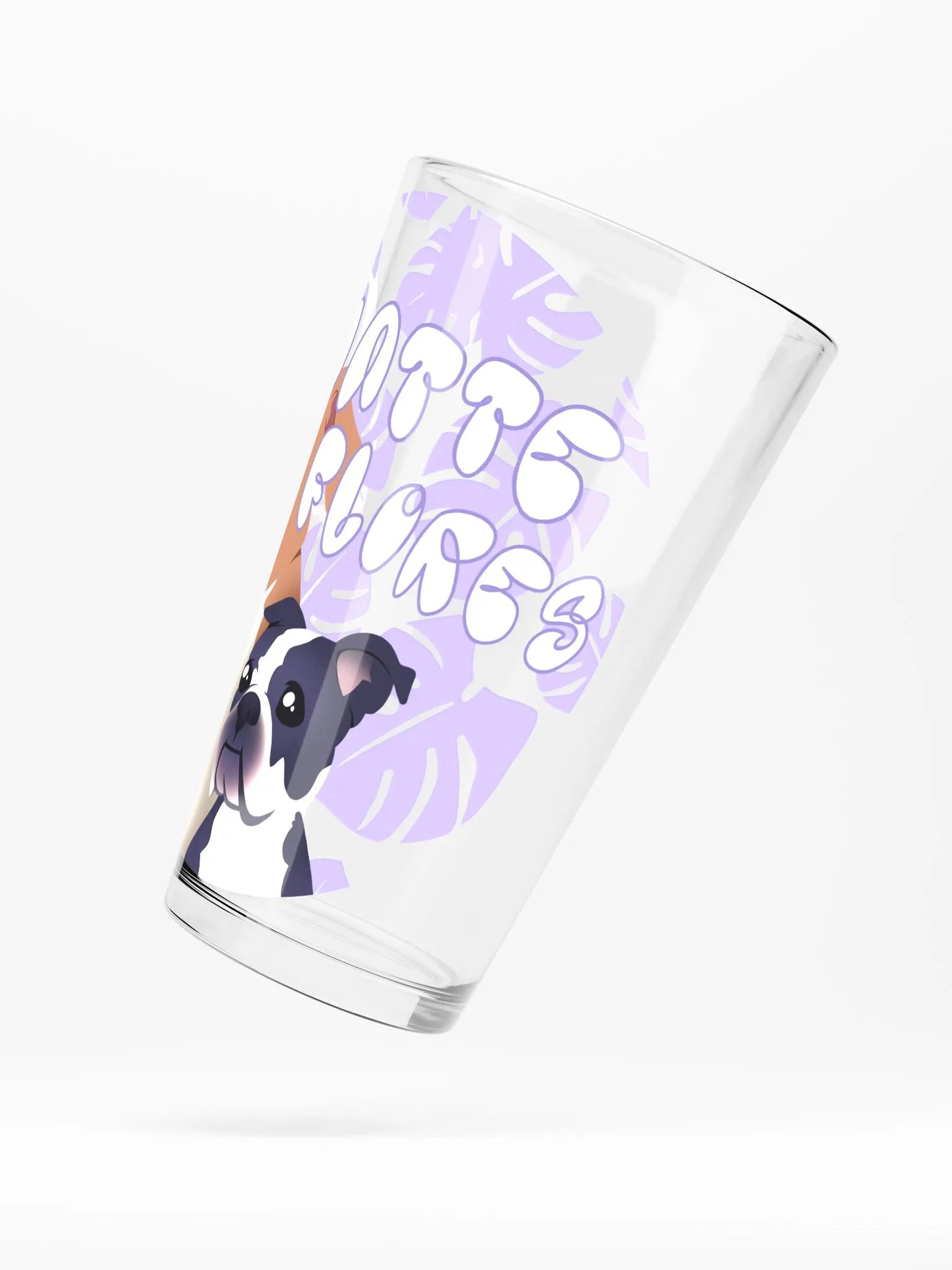 new matteflores logo pint glass product image (3)