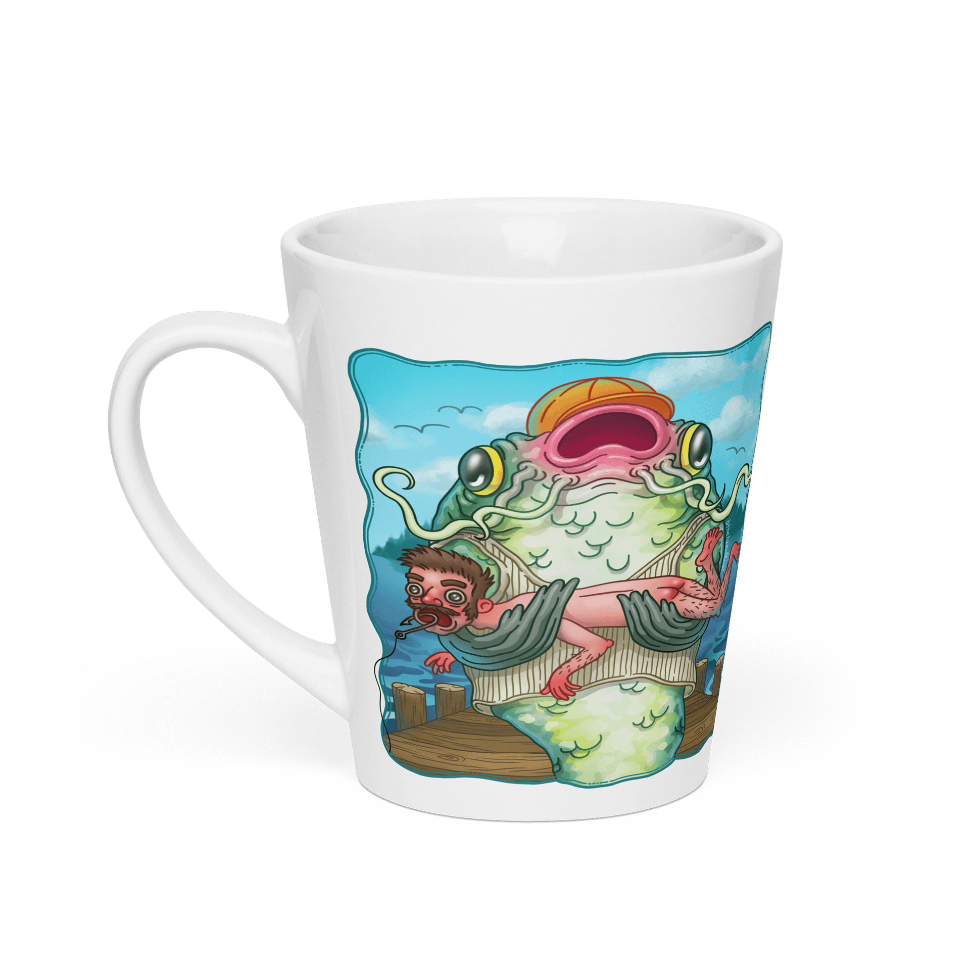 Gill, 26 (+ hookr logo) Latte Mug product image (1)