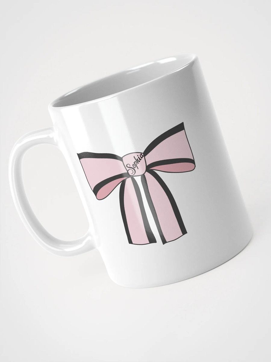 Sophia's Bow White Glossy Mug product image (9)