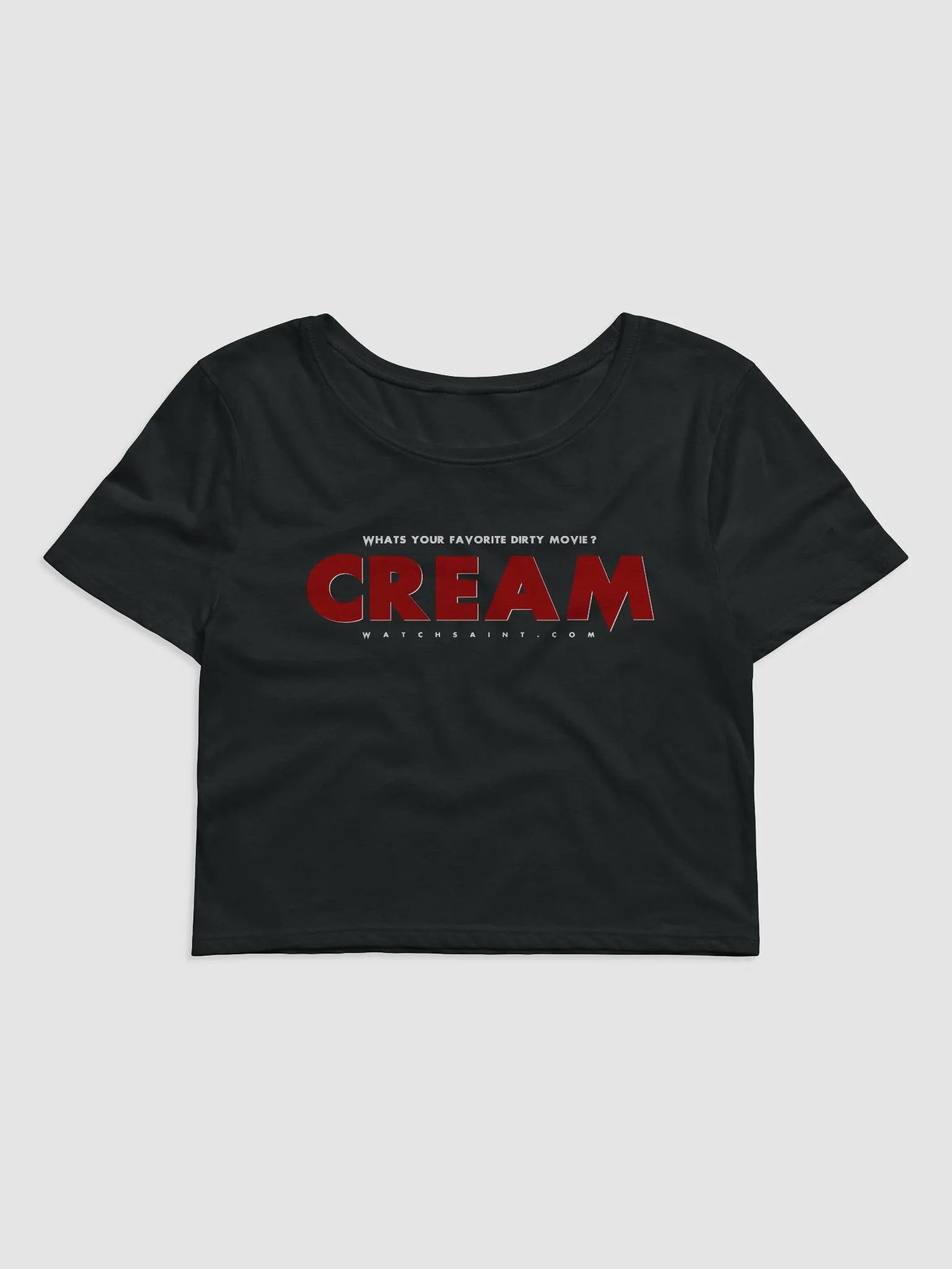 Cream - Crop Top - Whats your favorite dirty movie? product image (1)
