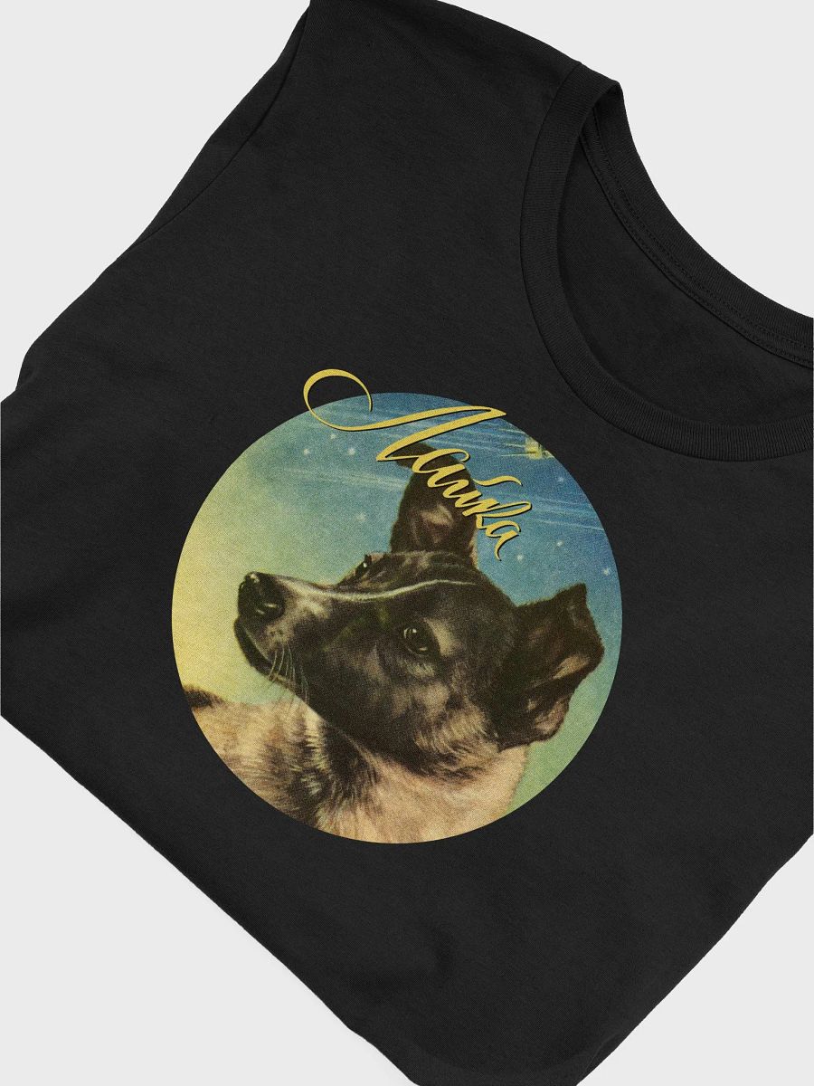 Laika, First space dog, Soviet vintage space — Unisex t-shirt, space t-shirt product image (9)