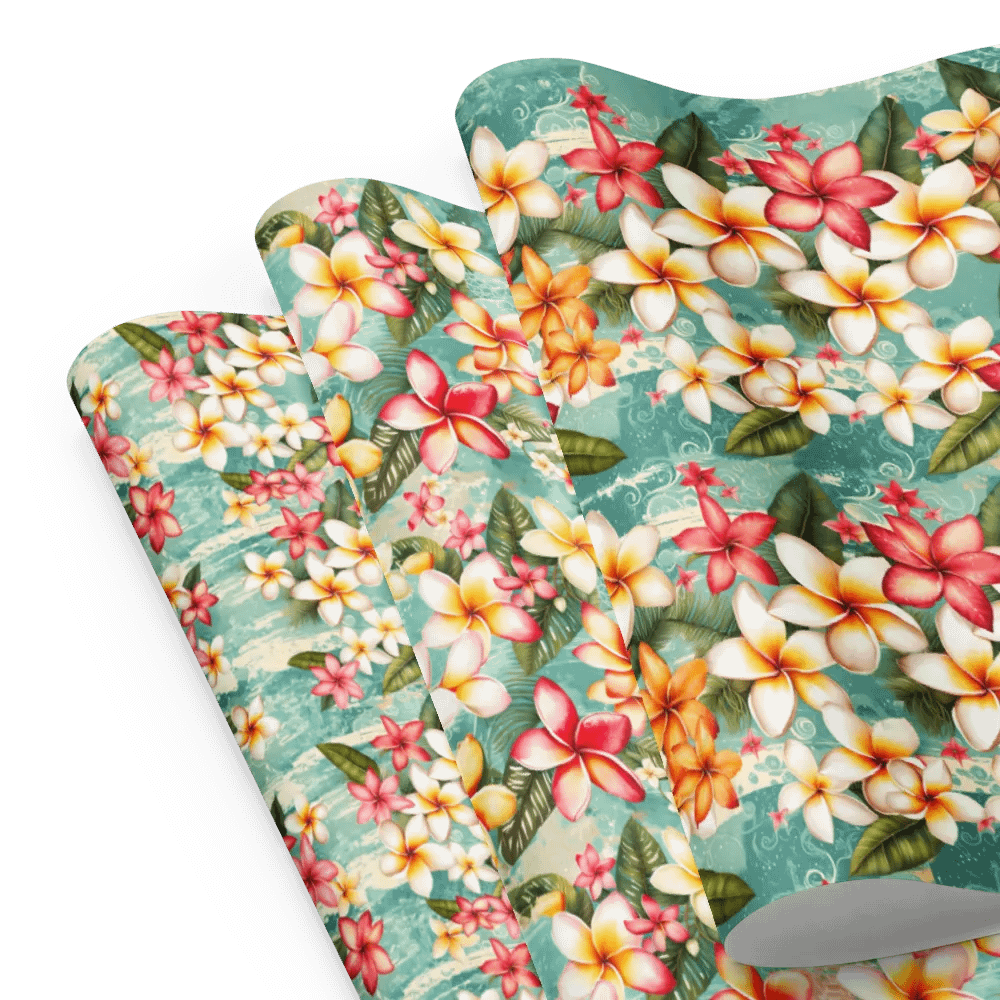 Tropical Christmas Floral Waves Wrapping Paper product image (5)