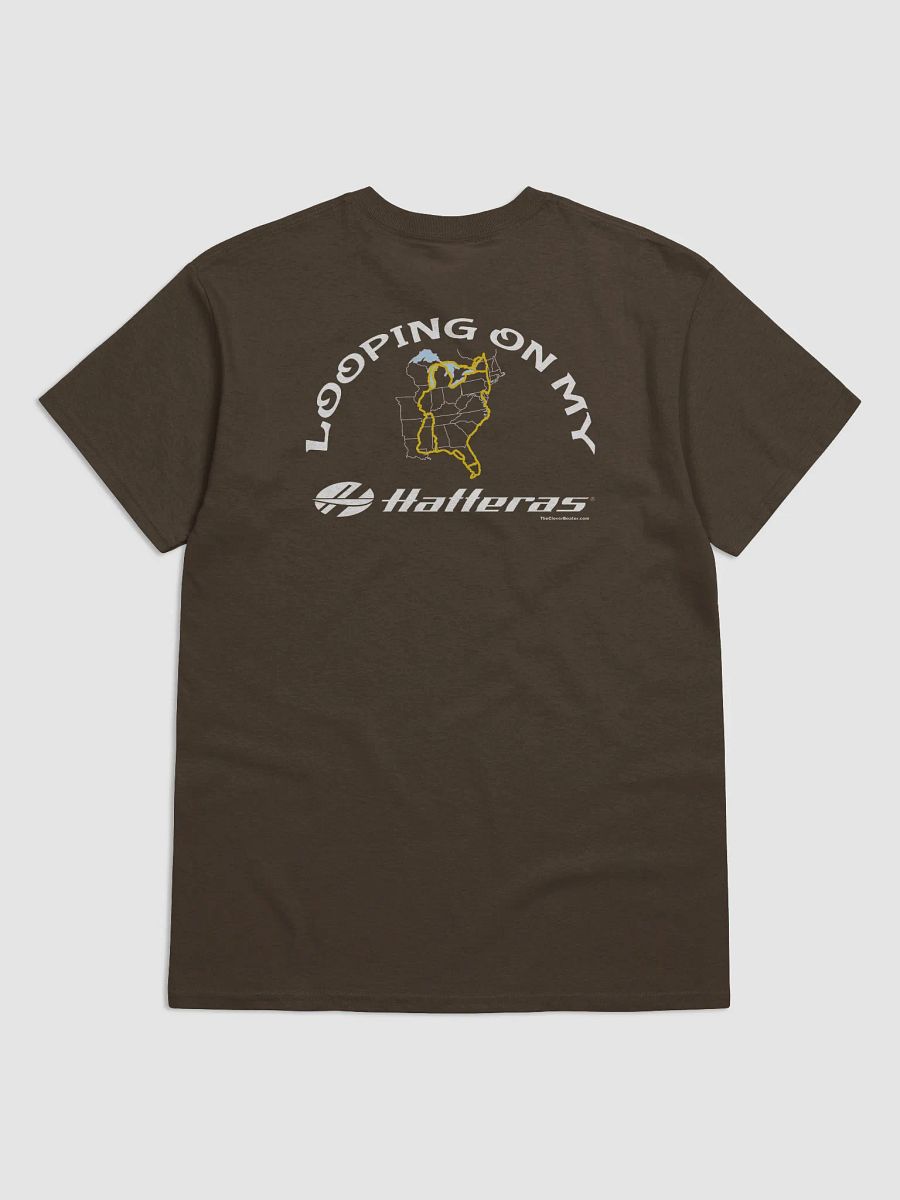 Looping On My Hatteras - T-Shirt - Dark Shirt w/White Logo product image (2)
