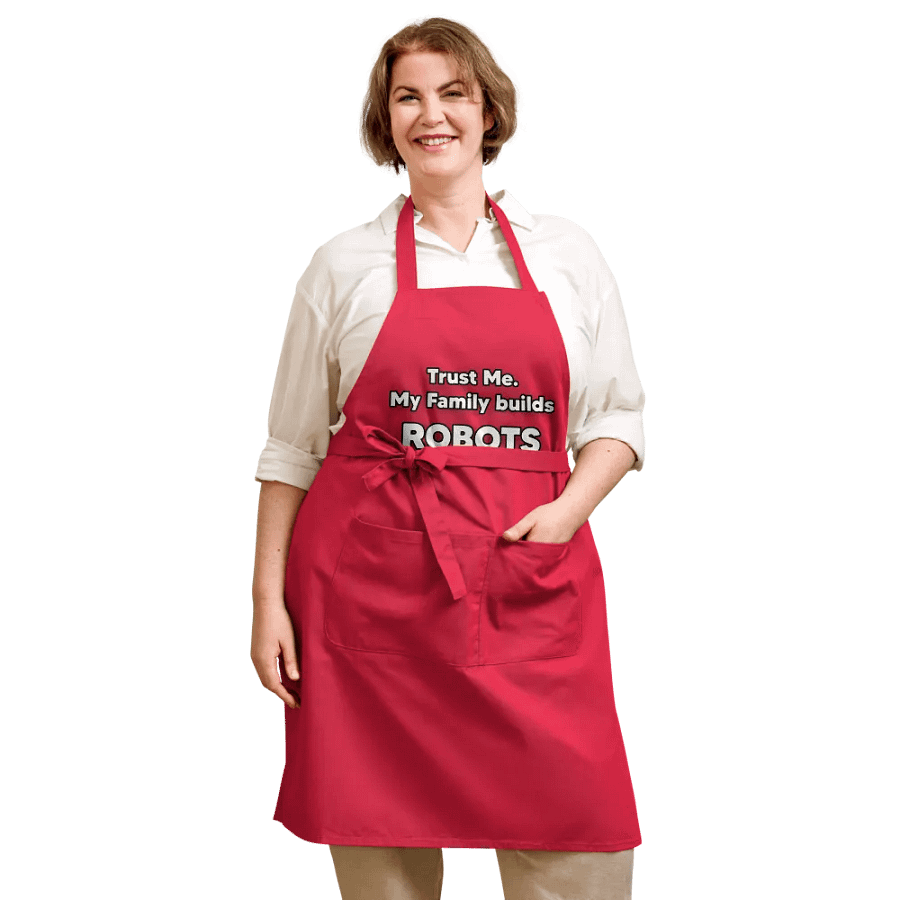 Trust me, My family builds ROBOTS Apron product image (12)
