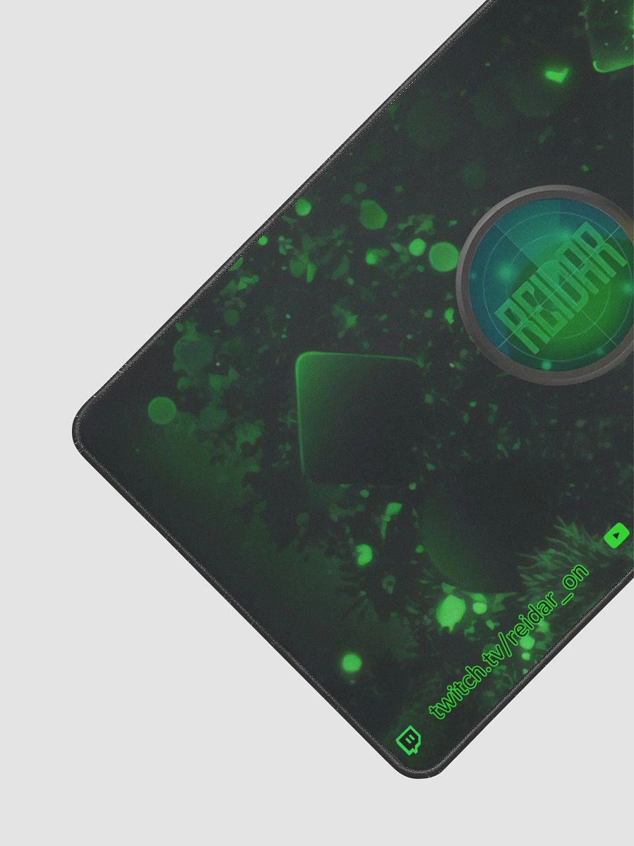 Black and Green Desk Mat with Logo 12