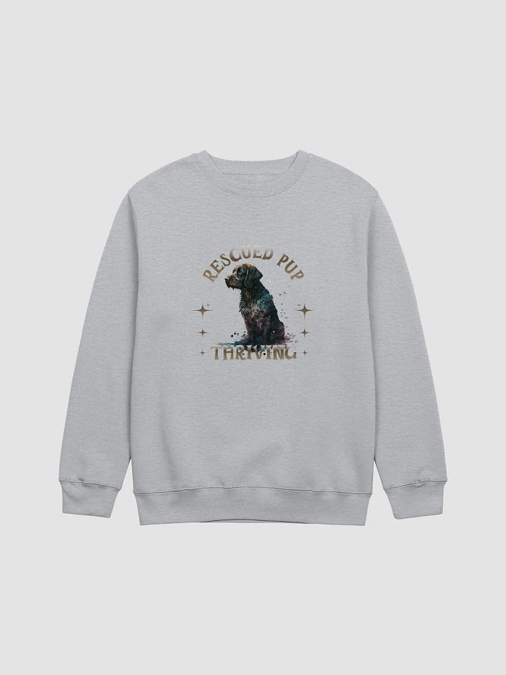 Rescued Pup Thriving Crewneck Sweatshirt product image (1)