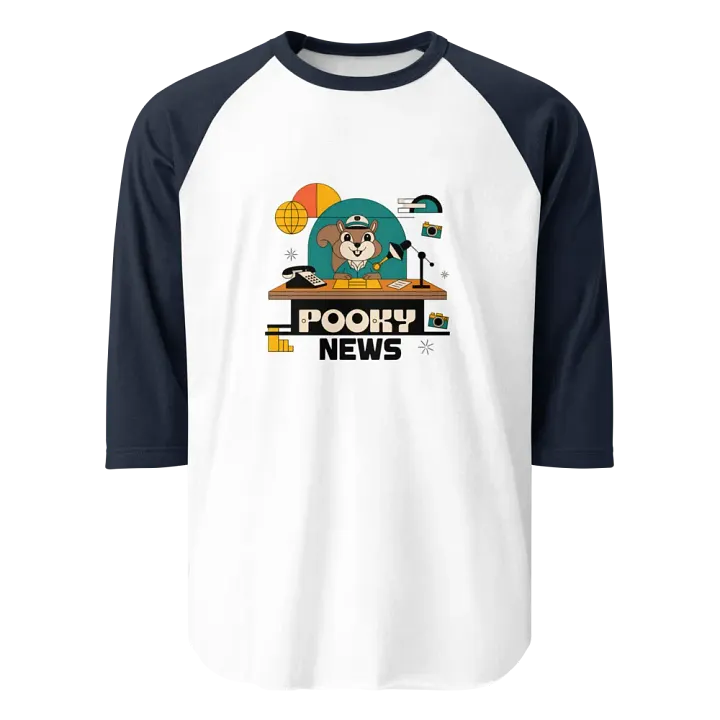 Pooky News ¾ Sleeve Raglan Tee product image (1)