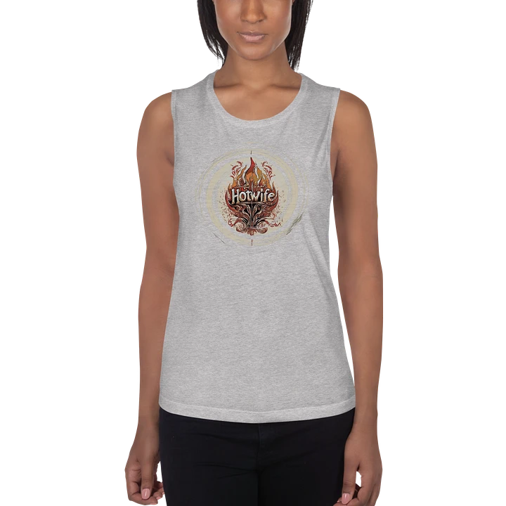 Hotwife tank top Fire retro-toned cosmic product image (13)