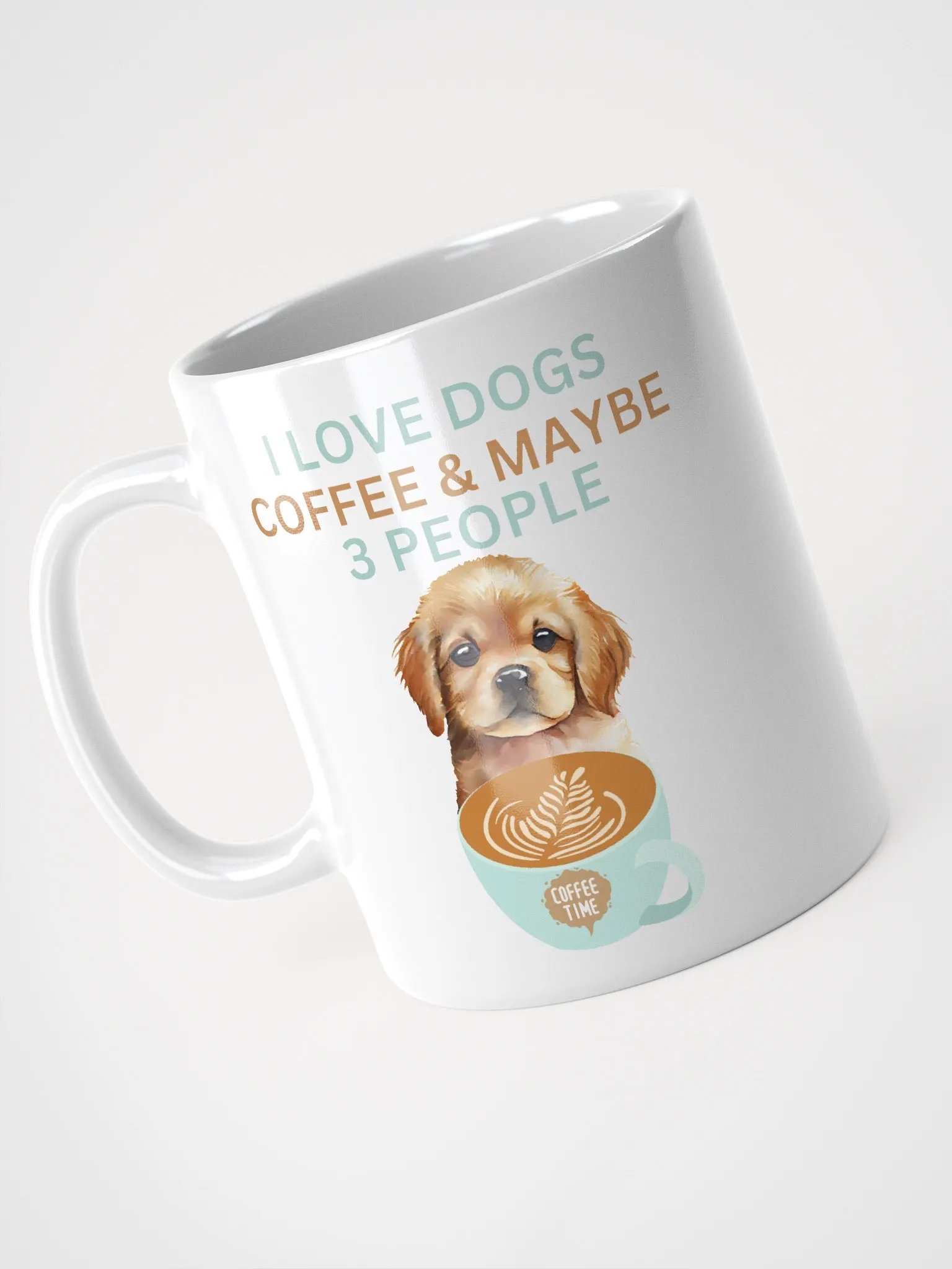"I Love Dogs, Coffee & Maybe 3 People" Coffee Mug product image (7)