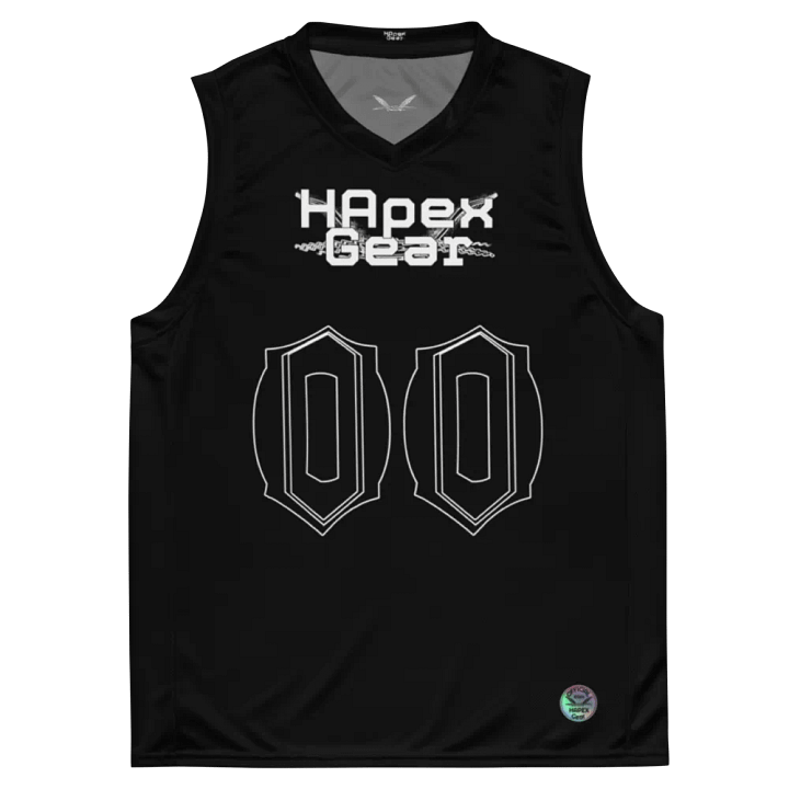 Capital Duranleau - Black - Recycled Unisex Basketball Jersey - White HApex Gear Black Logo product image (2)