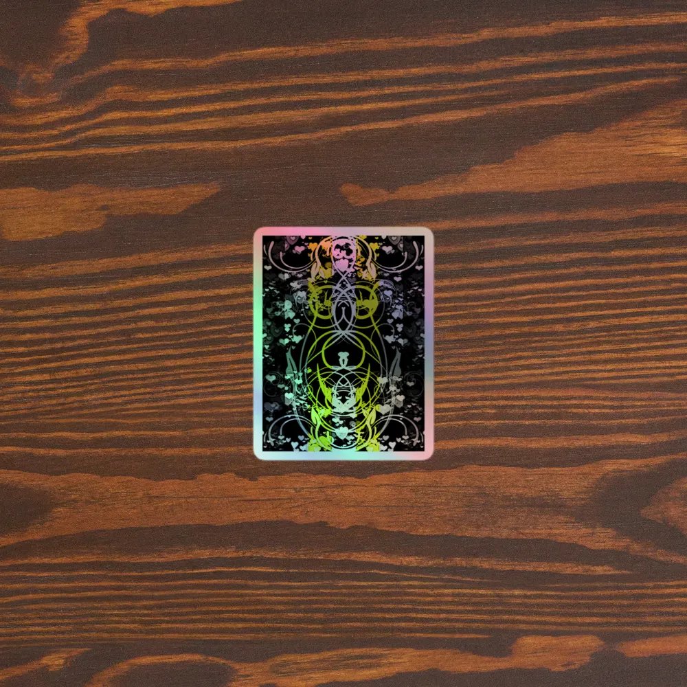 Demigender Pride Flag Sticker (Flourish Variation) product image (3)