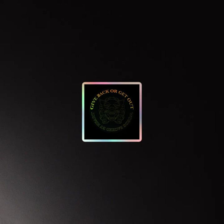Foo Dog holographic sticker 1 product image (2)