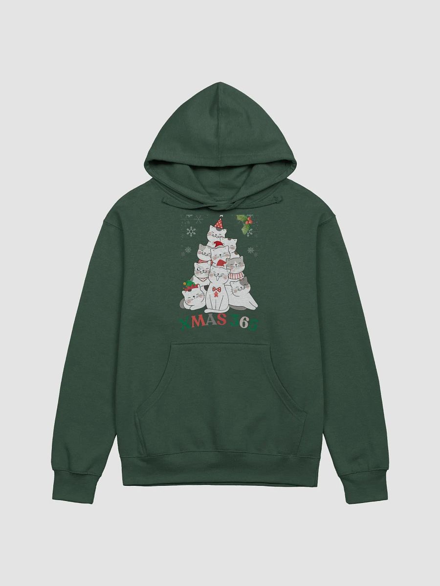 Xmas 365 Feline Festive Christmas Tree Hoodie product image (7)