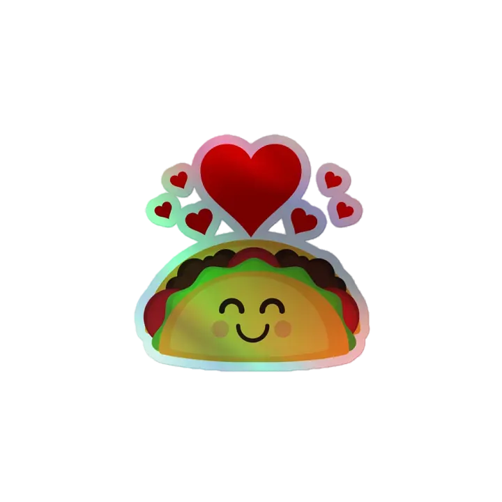 Taco Love Kiss Cut Stickers product image (1)