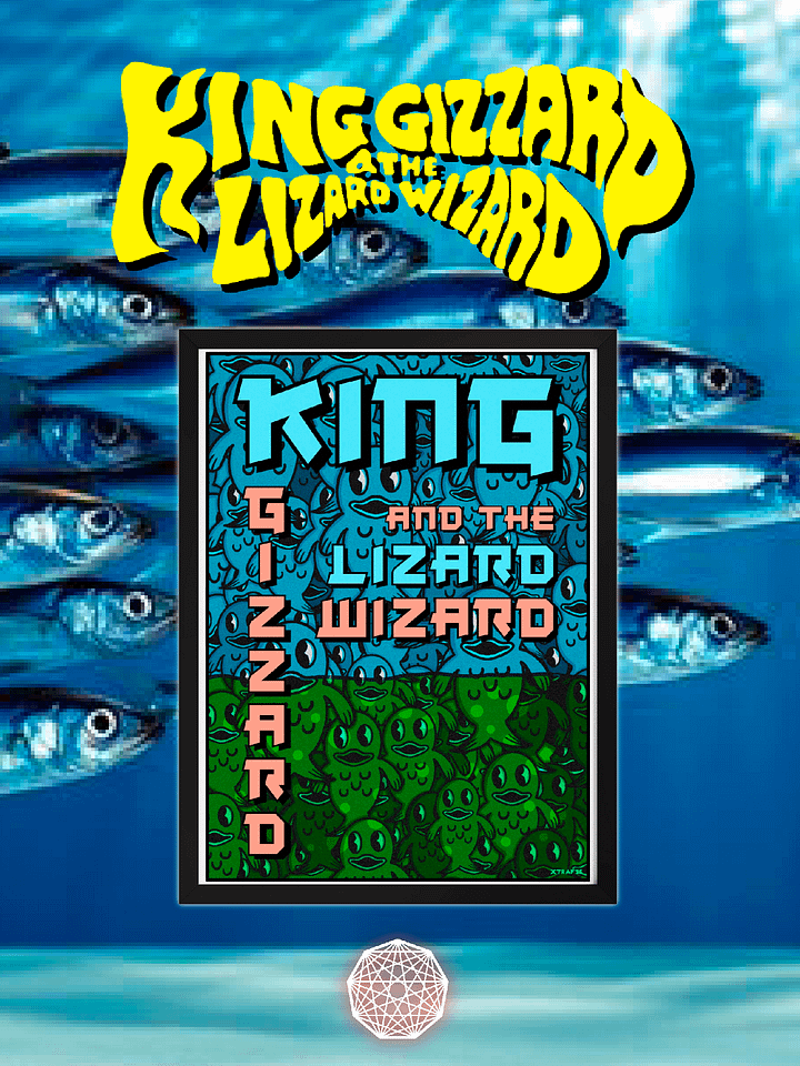 KING GIZZARD FISHIES FRAMED POSTER product image (1)
