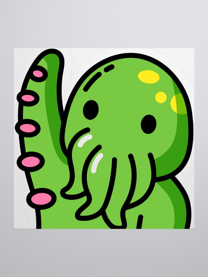 Cthulhu Hello Emote Sticker product image (1)