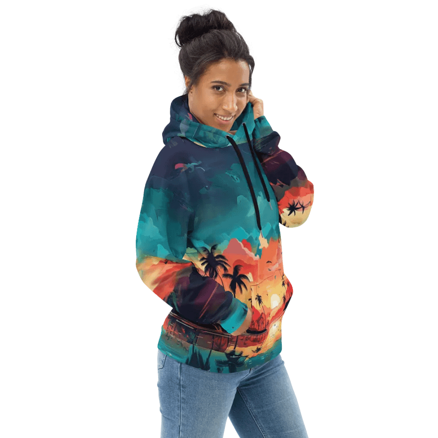 Tropical Sunset All Over Print Hoodie product image (5)
