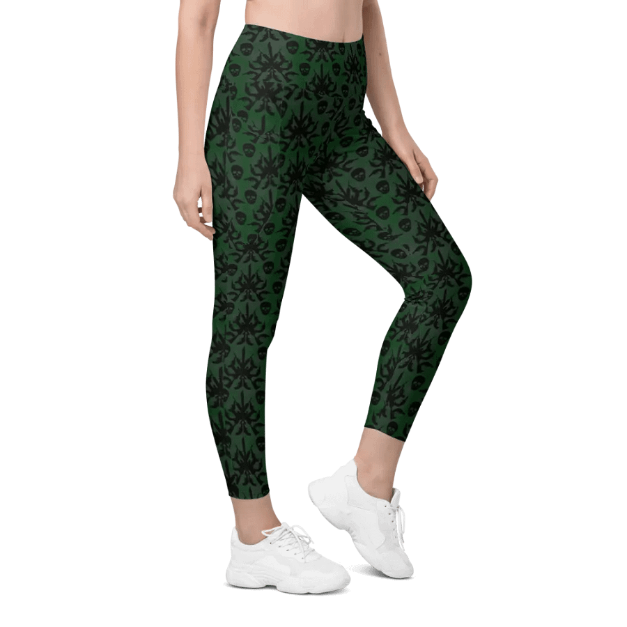 Gothic 2A High Waist Pocket Leggings - Green product image (4)