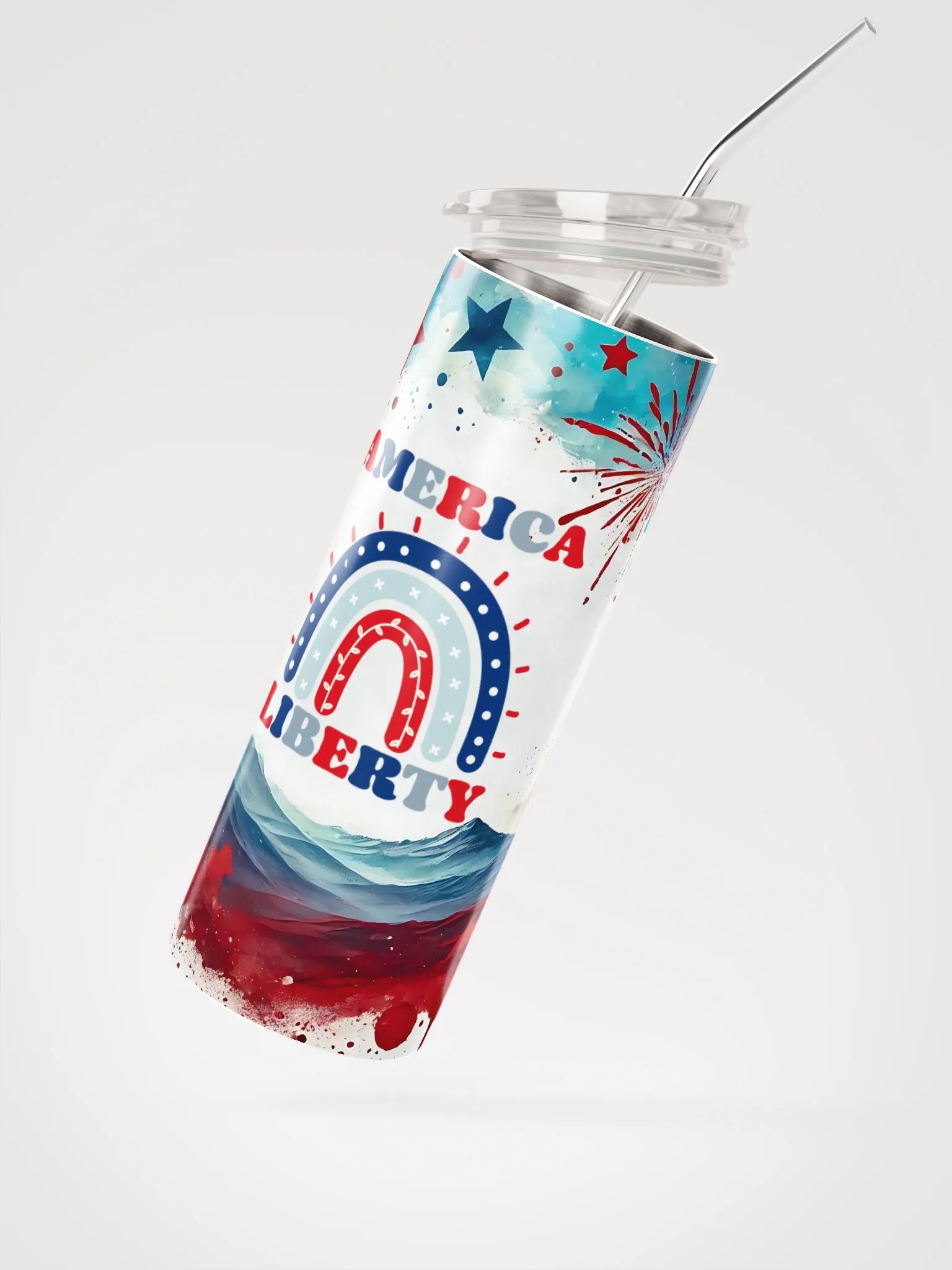 Rainbow Liberty Stainless Tumbler product image (2)