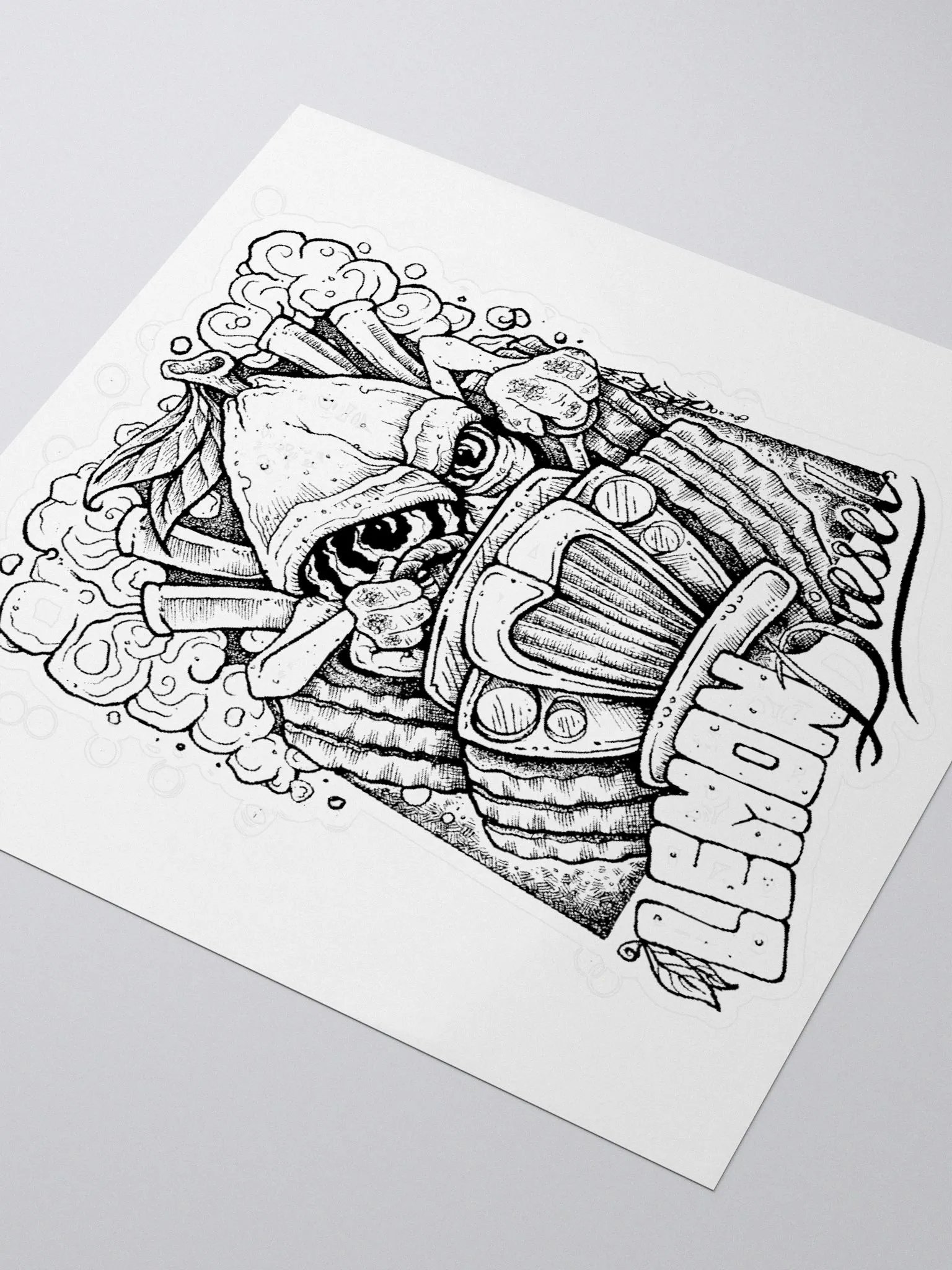 Lemon Diesel Kiss Cut Sticker product image (3)
